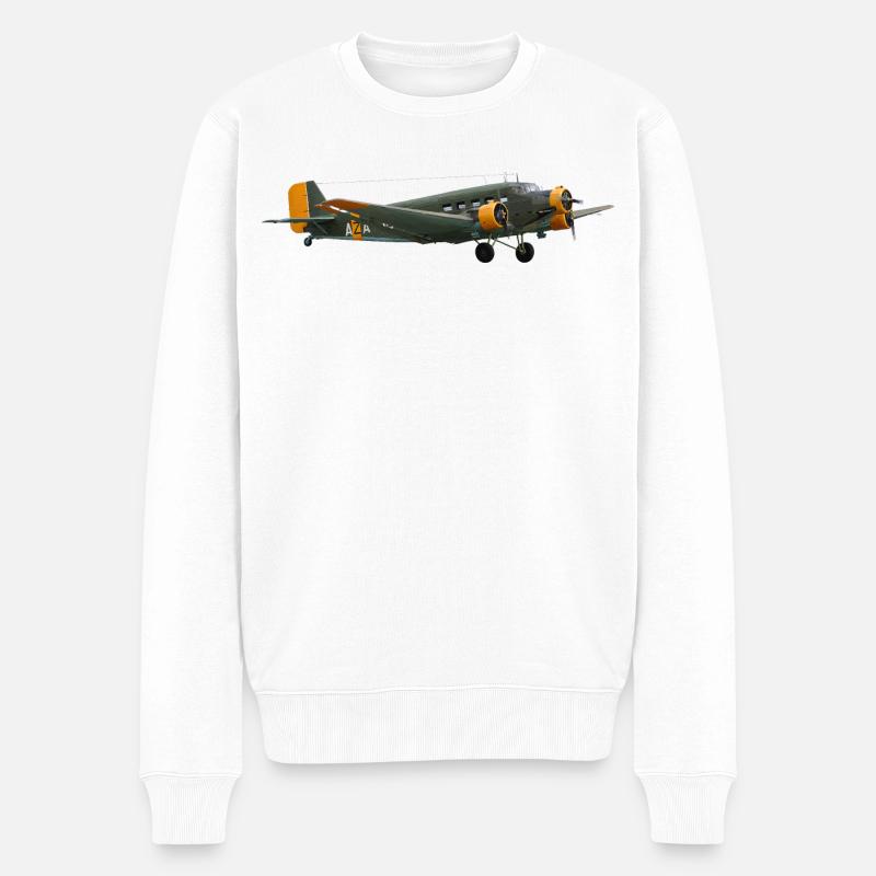 Ju 52 - Männer Premium Bio Pullover - Weiß