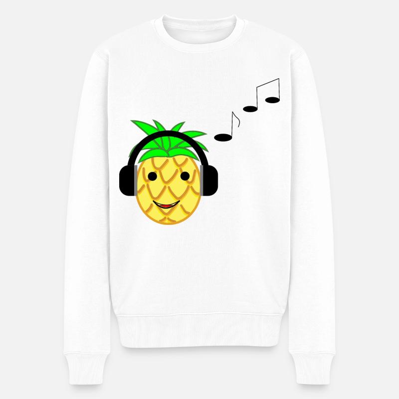 Ananas - Pull Premium bio Homme - blanc