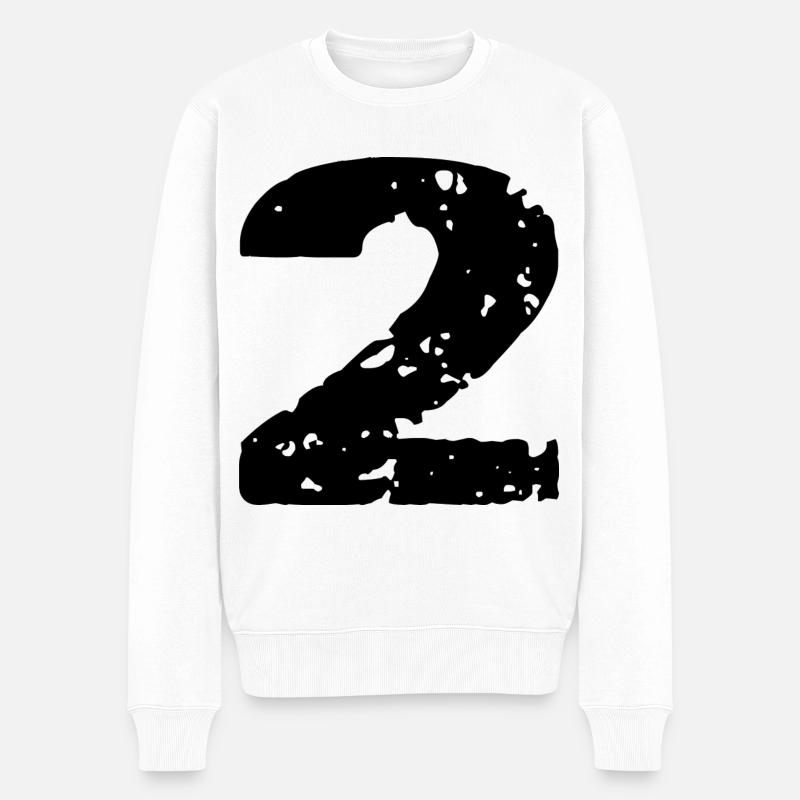 2 Maillot numéro - Pull Premium bio Homme - blanc