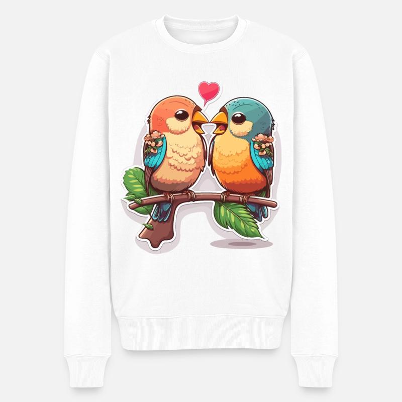 L’amour en harmonie - Pull Premium bio Homme - blanc