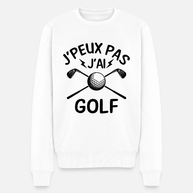 J'peux pas j'ai golf - Pull Premium bio Homme - blanc