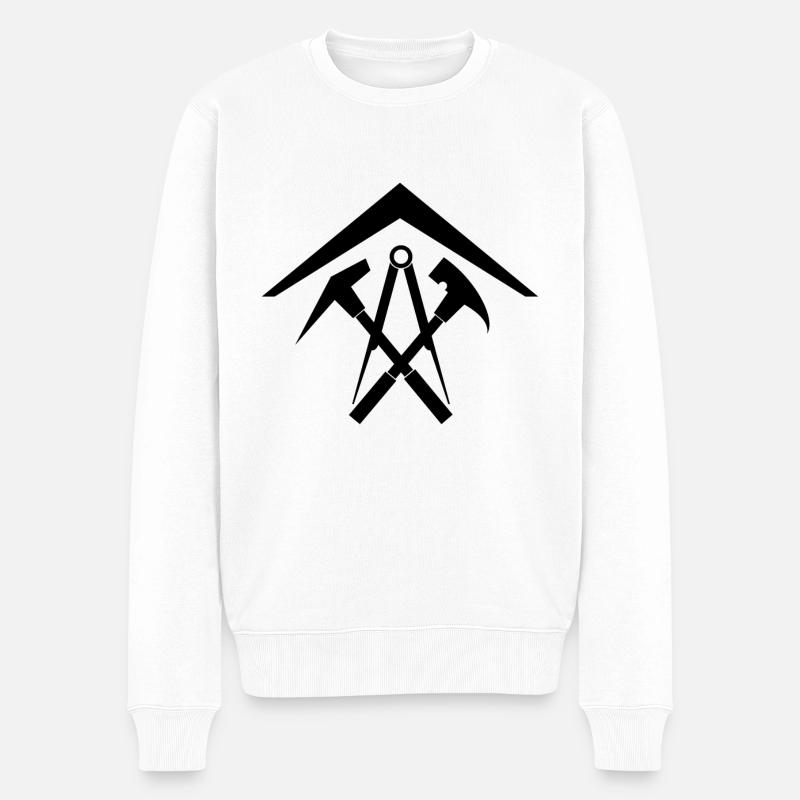 Couvreur - Pull Premium bio Homme - blanc