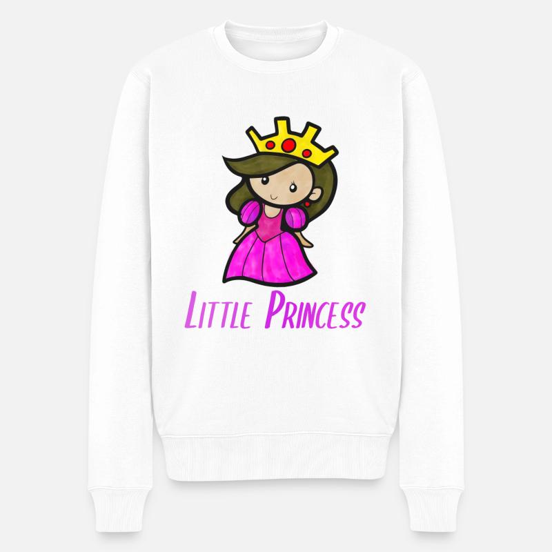 Petite princesse rose - Pull Premium bio Homme - blanc