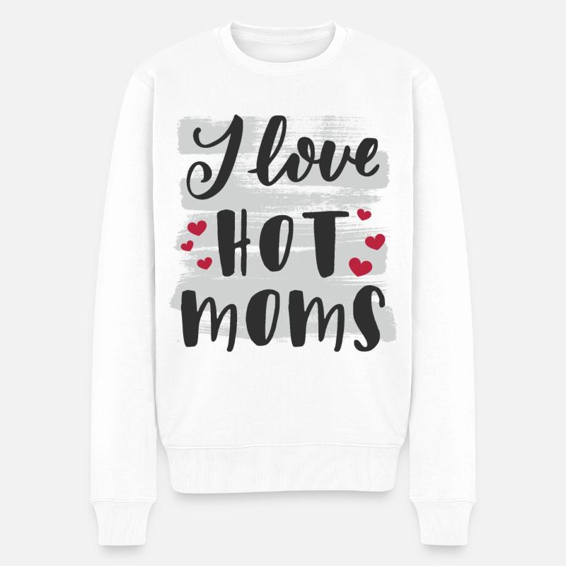 J’aime les mères chaudes - Pull Premium bio Homme - blanc