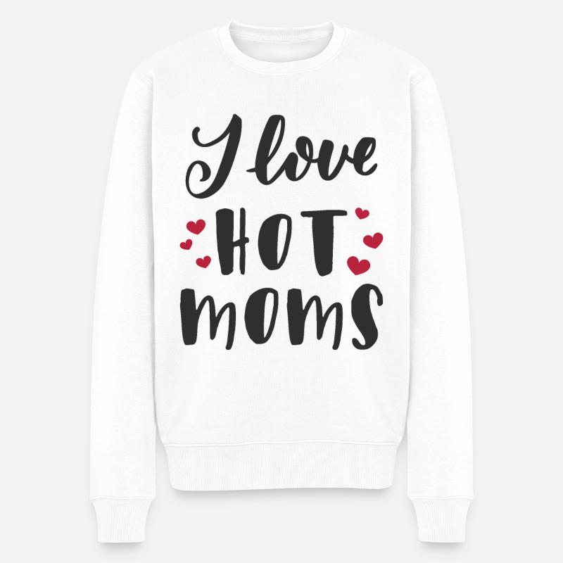 J’aime les mères chaudes - Pull Premium bio Homme - blanc