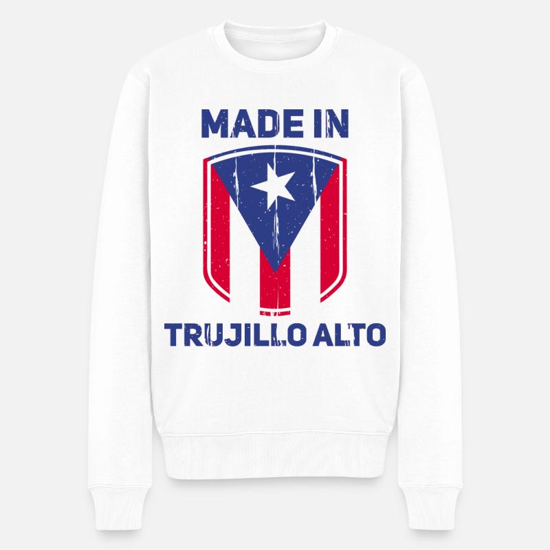 Trujillo Alto - Männer Premium Bio Pullover - Weiß