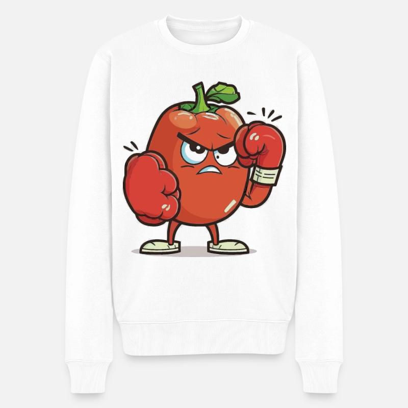 Punch à la tomate - Pull Premium bio Homme - blanc