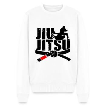 Jiu-Jitsu T-shirt Jiu jitsu - Männer Premium Bio Pullover - Weiß - Vorne - Thijin (182cm)