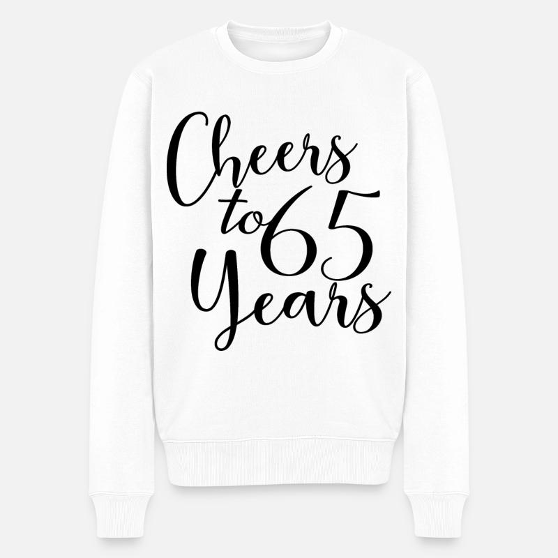 Vive 65 ans 65e anniversaire - Pull Premium bio Homme - blanc