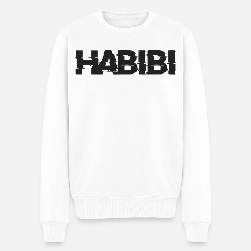 Lettrage Habibi - Pull Premium bio Homme - blanc
