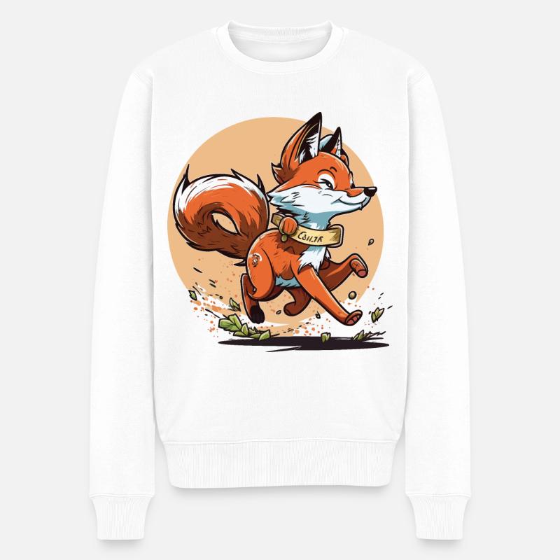 Fox Runner - Pull Premium bio Homme - blanc