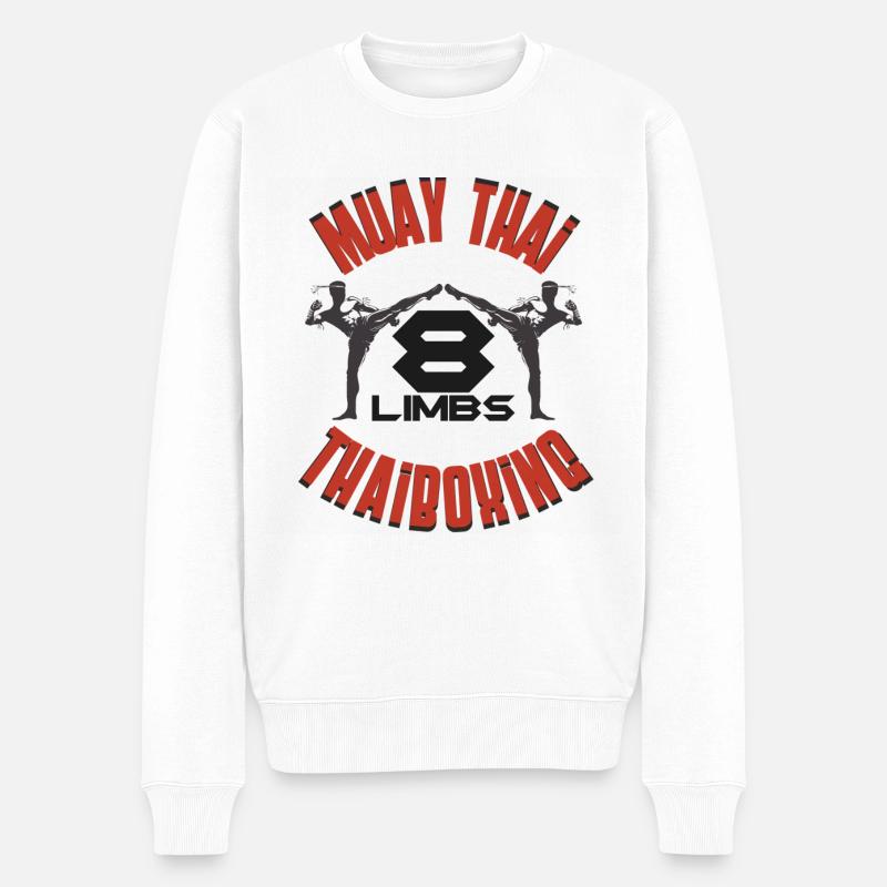 Muay Thaï - Pull Premium bio Homme - blanc