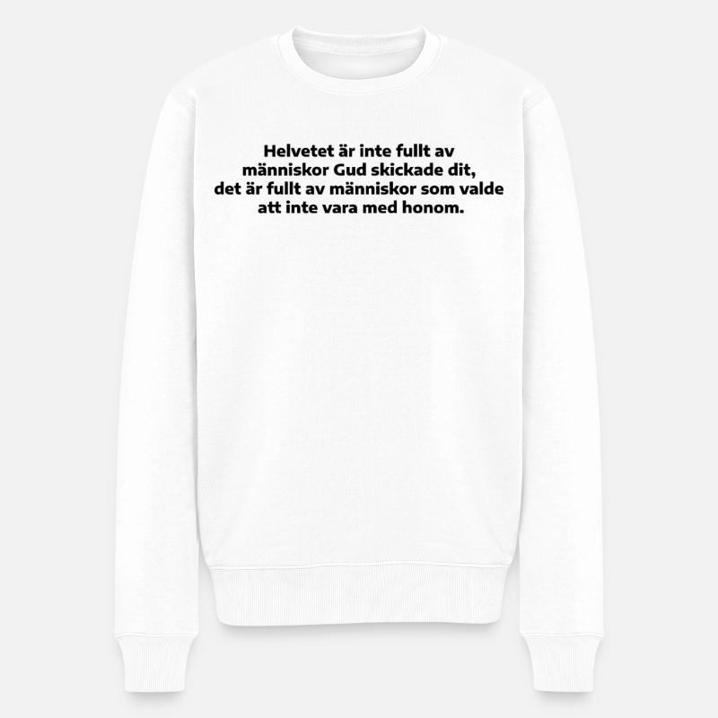 Menschliche Wahl - Männer Premium Bio Pullover - Weiß