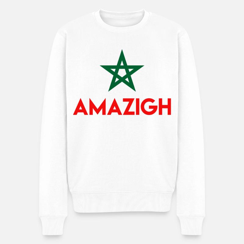 Amazigh Maroc - Pull Premium bio Homme - blanc