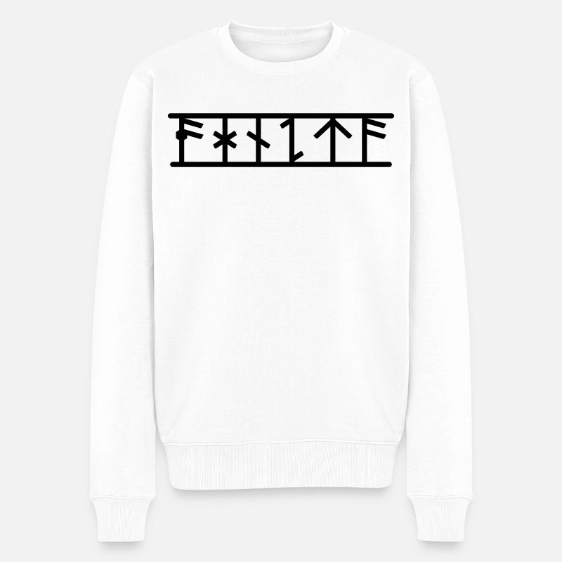 Agneta - Männer Premium Bio Pullover - Weiß