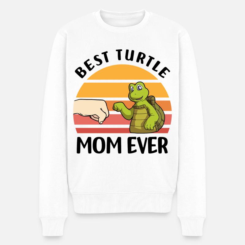 Schildkröten - Männer Premium Bio Pullover - Weiß