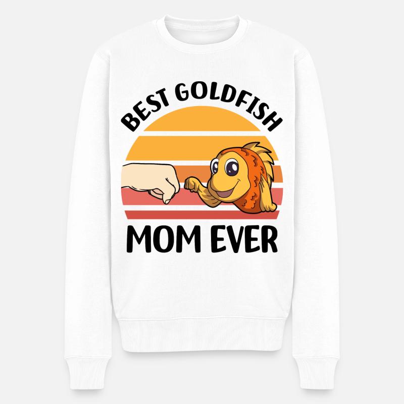 Goldfische - Männer Premium Bio Pullover - Weiß