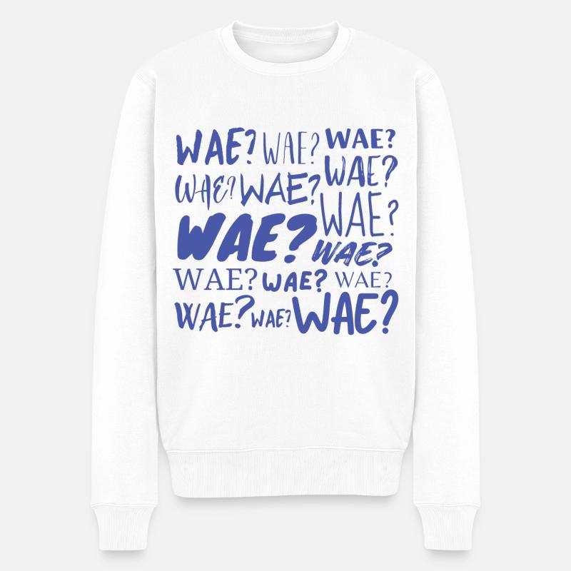 Wae? - Pull Premium bio Homme - blanc