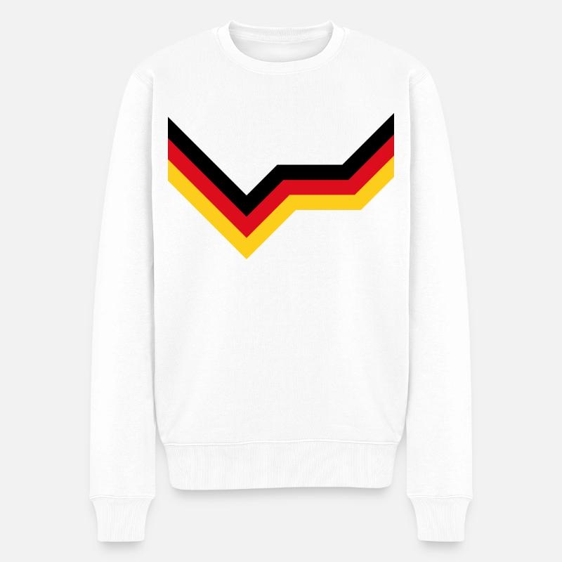 Deutschland - Männer Premium Bio Pullover - Weiß
