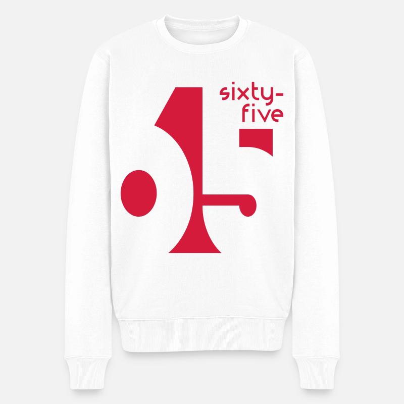 65 sixty-five - Männer Premium Bio Pullover - Weiß