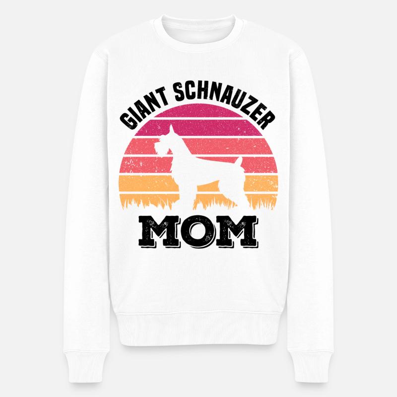 Schnauzer - Männer Premium Bio Pullover - Weiß