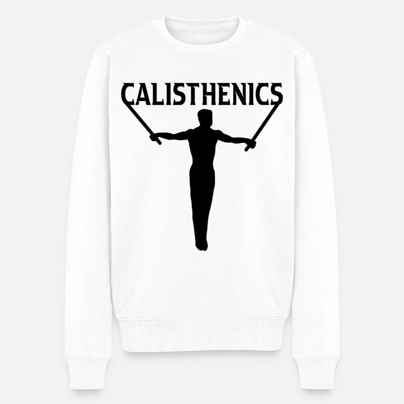 Callisthénie - Pull Premium bio Homme - blanc