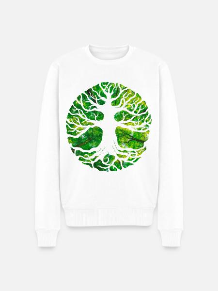 Yggdrasil von Svehen - Männer Premium Bio Pullover - Weiß