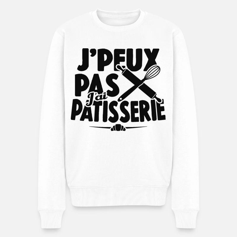 Je Peux Pas J'ai Pâtisserie - Pull Premium bio Homme - blanc