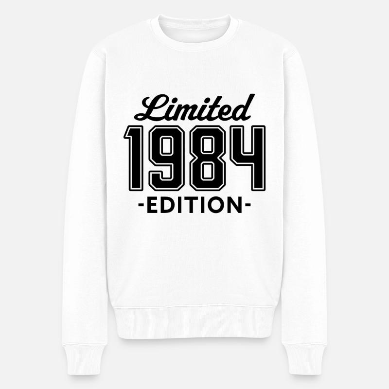 limited edition 1984 - Männer Premium Bio Pullover - Weiß