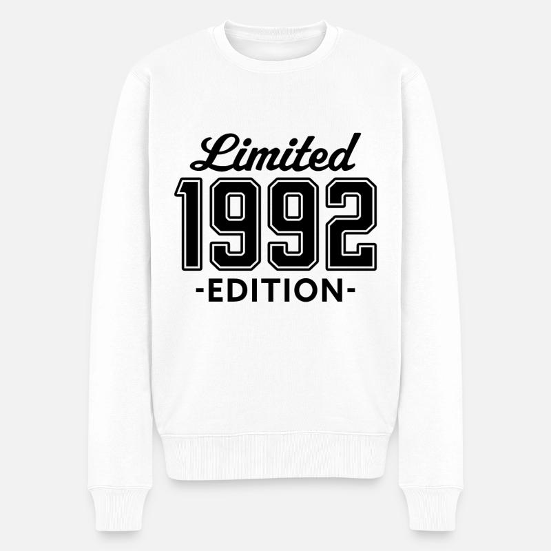 limited edition 1992 - Männer Premium Bio Pullover - Weiß