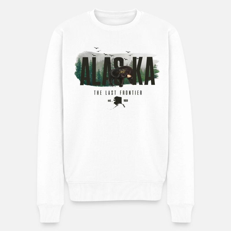 Alaska The Last Frontier - Pull Premium bio Homme - blanc