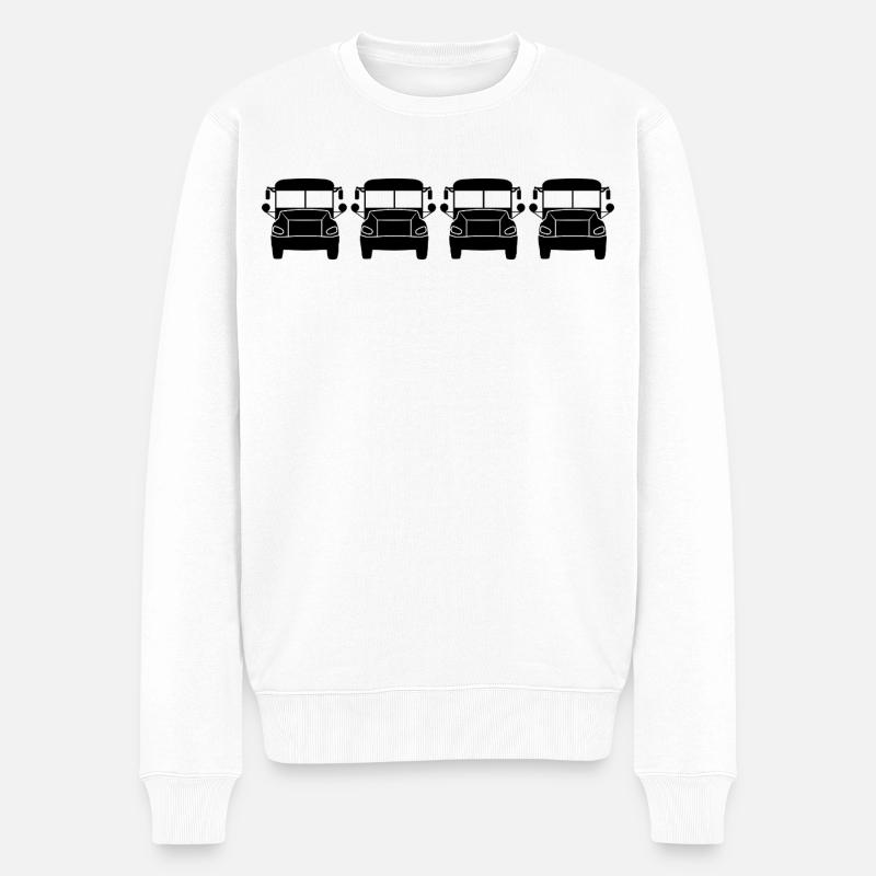 Autobus - Pull Premium bio Homme - blanc