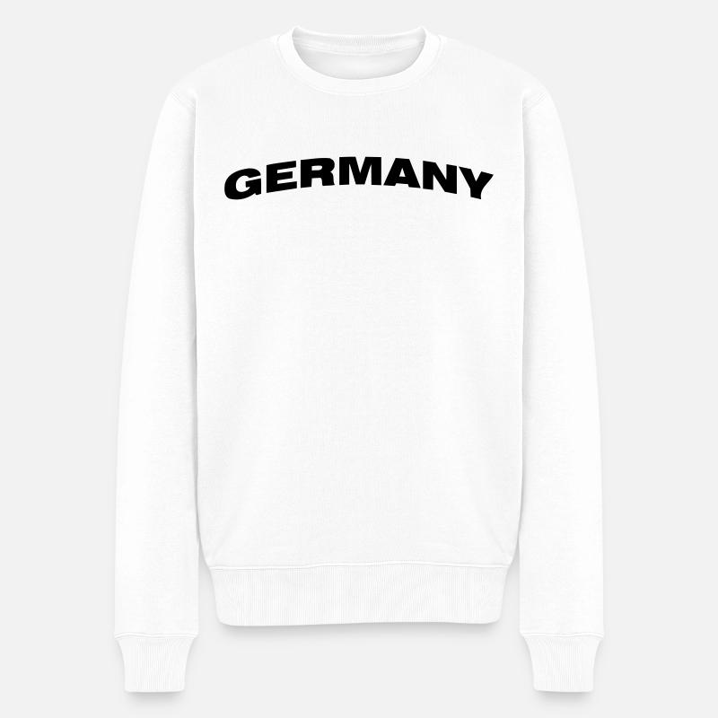 Deutschland - Männer Premium Bio Pullover - Weiß