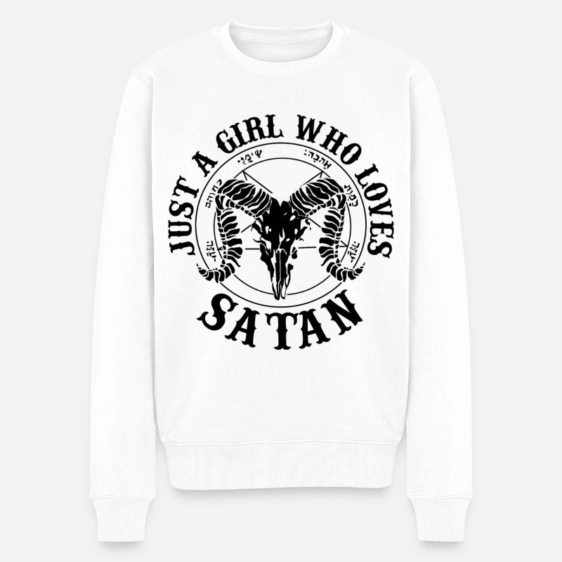 Satanisme - Pull Premium bio Homme - blanc