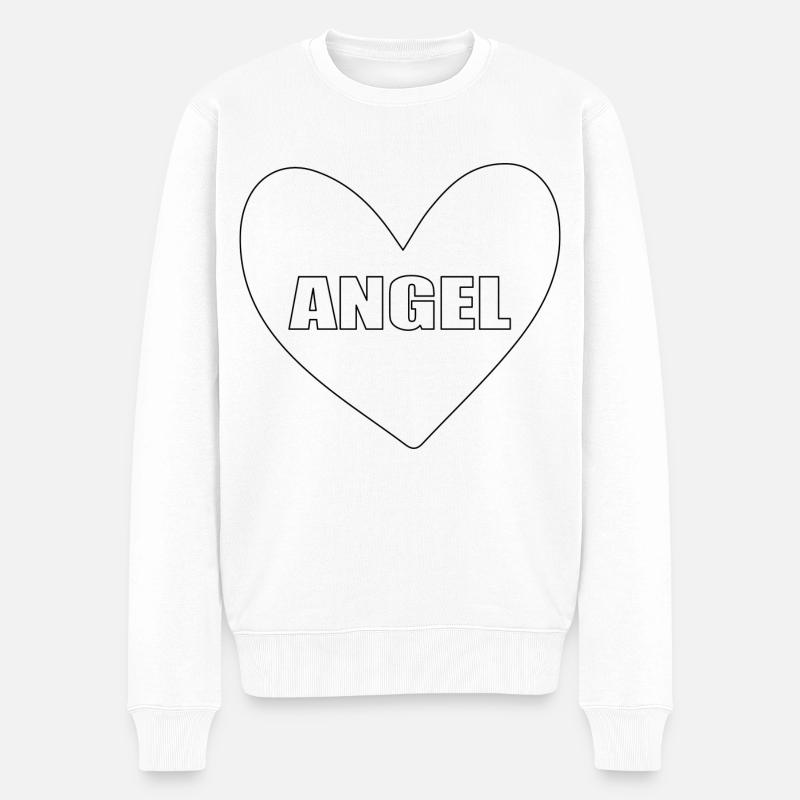 Angel Heart - Pull Premium bio Homme - blanc