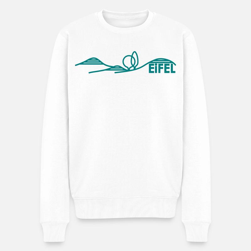 EiFEL - Männer Premium Bio Pullover - Weiß