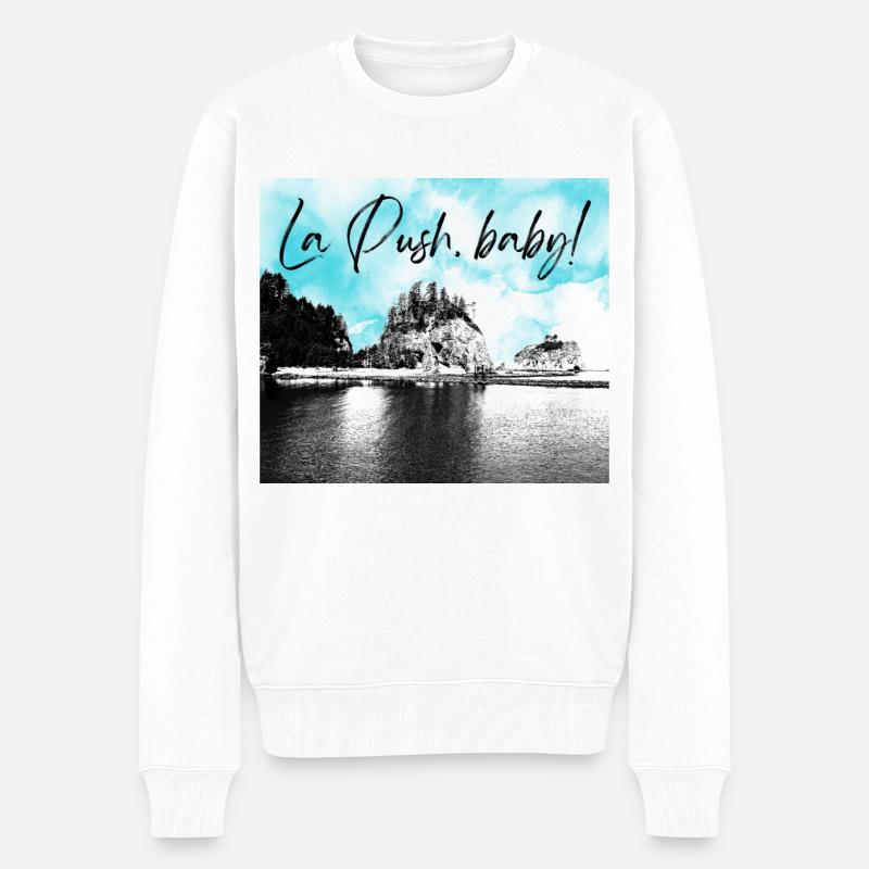 La Push, bébé ! Illustration - Pull Premium bio Homme - blanc