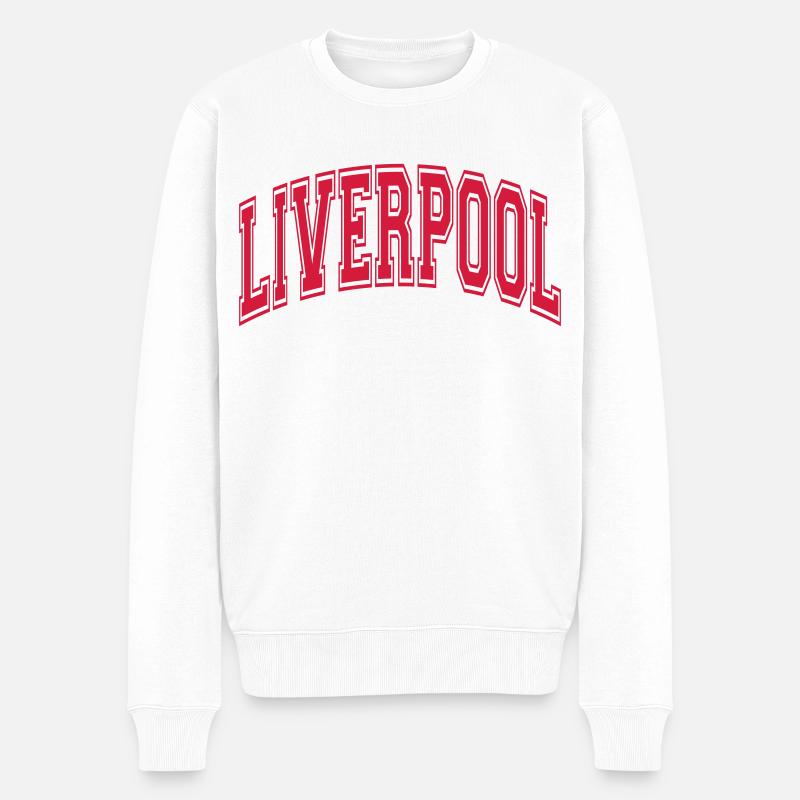 Liverpool - Männer Premium Bio Pullover - Weiß