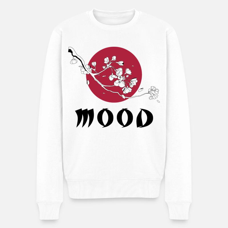 MOOD - Männer Premium Bio Pullover - Weiß