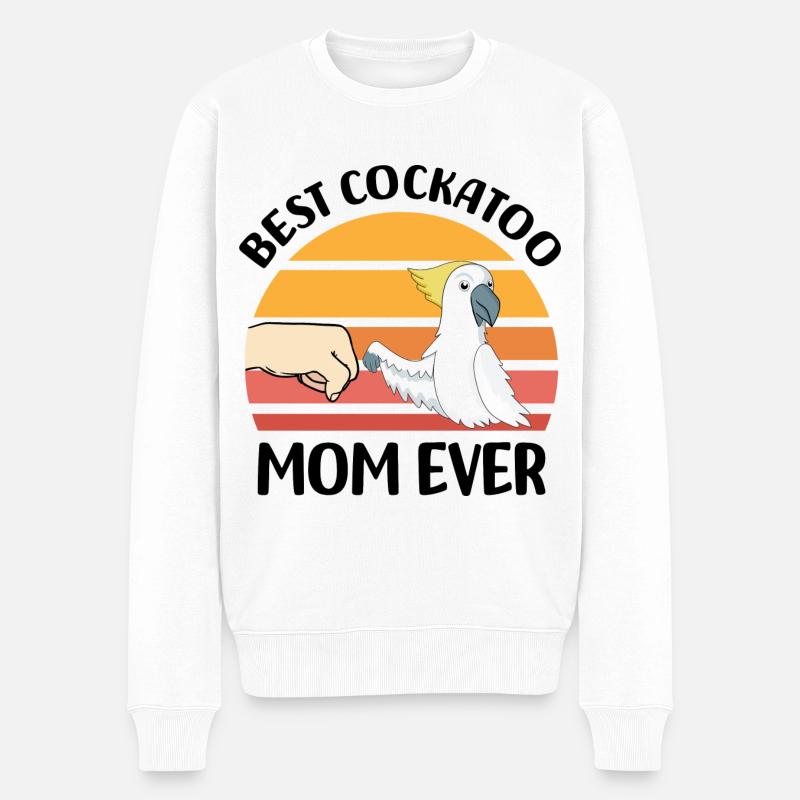 Kakadu - Männer Premium Bio Pullover - Weiß