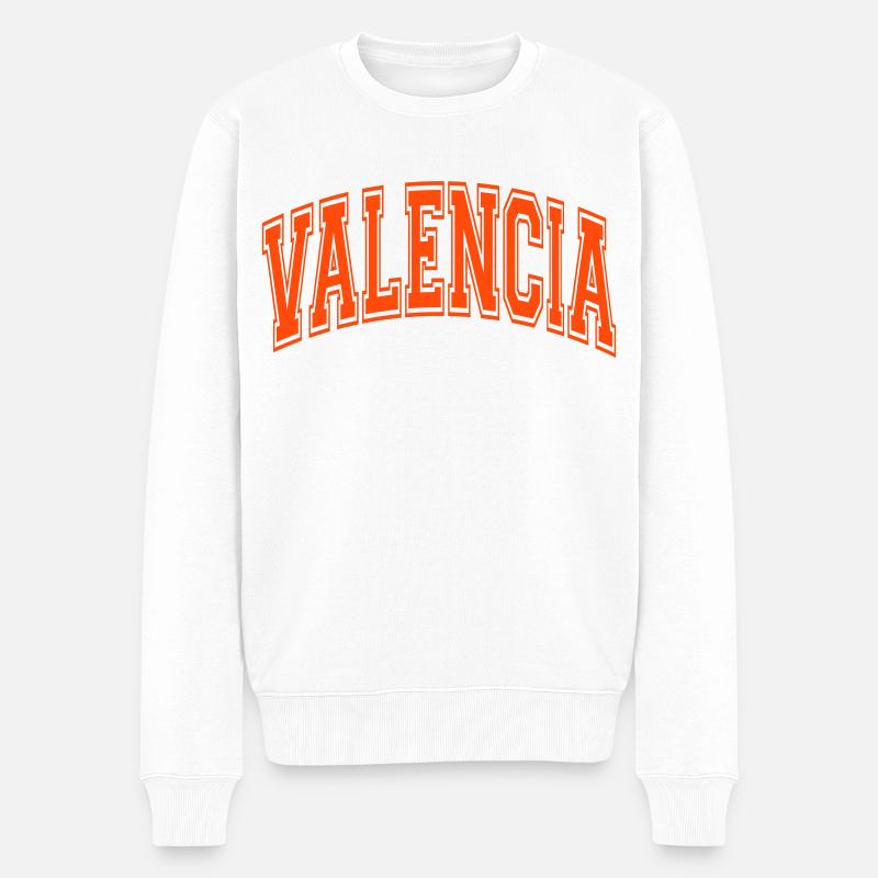 Valencia - Männer Premium Bio Pullover - Weiß