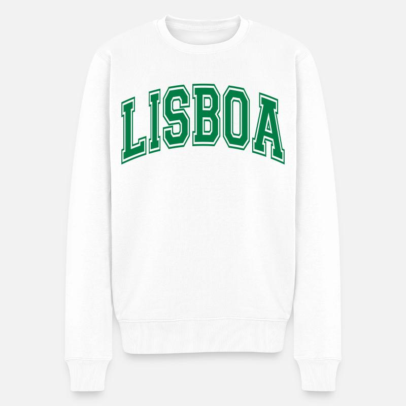 Lisbonne - Pull Premium bio Homme - blanc
