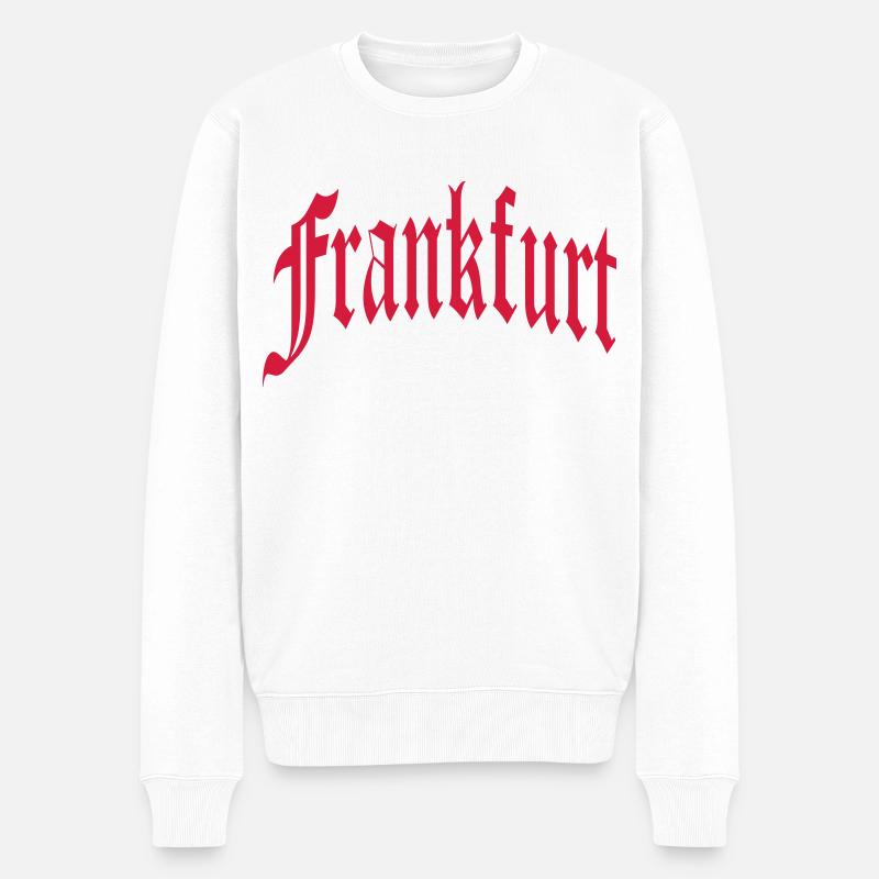 Frankfurt - Männer Premium Bio Pullover - Weiß