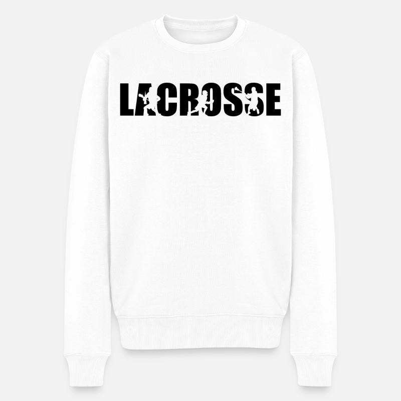 Lacrosse - Männer Premium Bio Pullover - Weiß