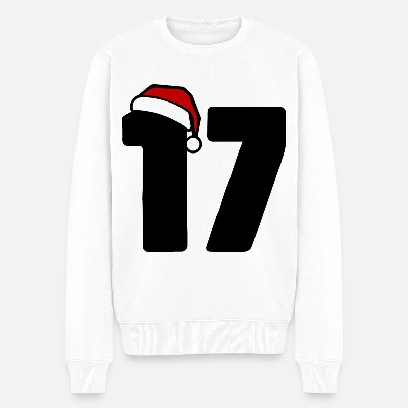 17 Numéro Noël - Pull Premium bio Homme - blanc