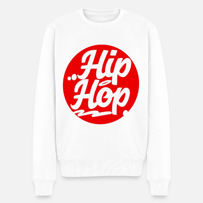 Hip Hop - Pull Premium bio Homme - blanc