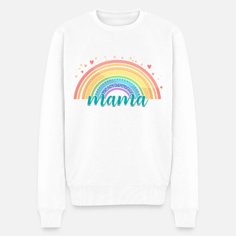 Rainbow Mama - Pull Premium bio Homme - blanc