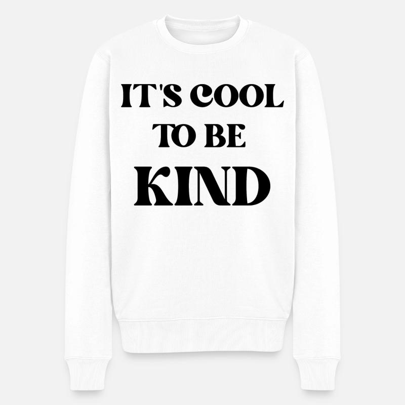 c’est cool d’être gentil - Pull Premium bio Homme - blanc