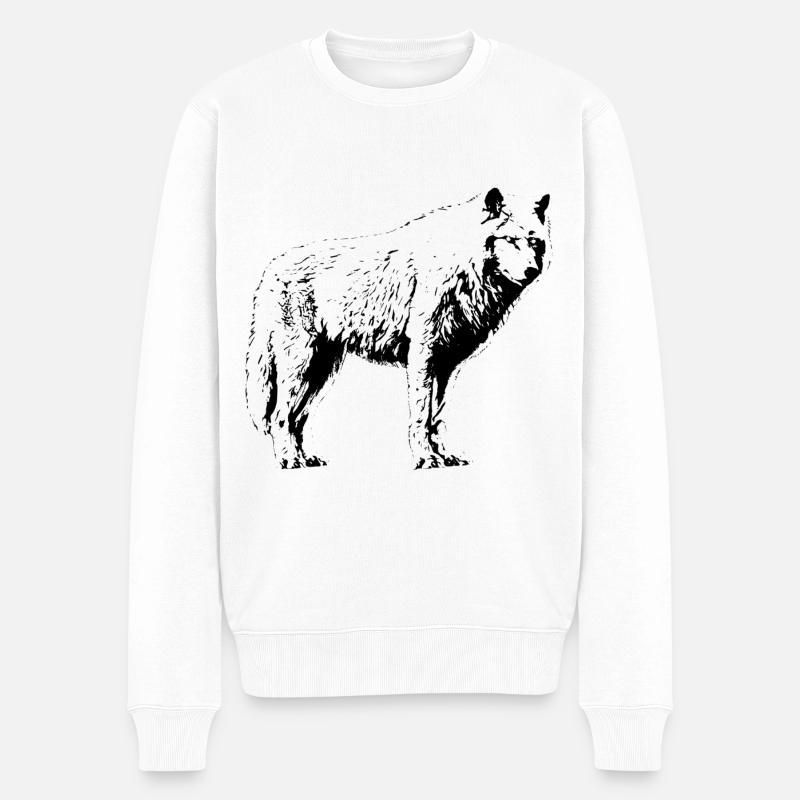 Loup - Pull Premium bio Homme - blanc