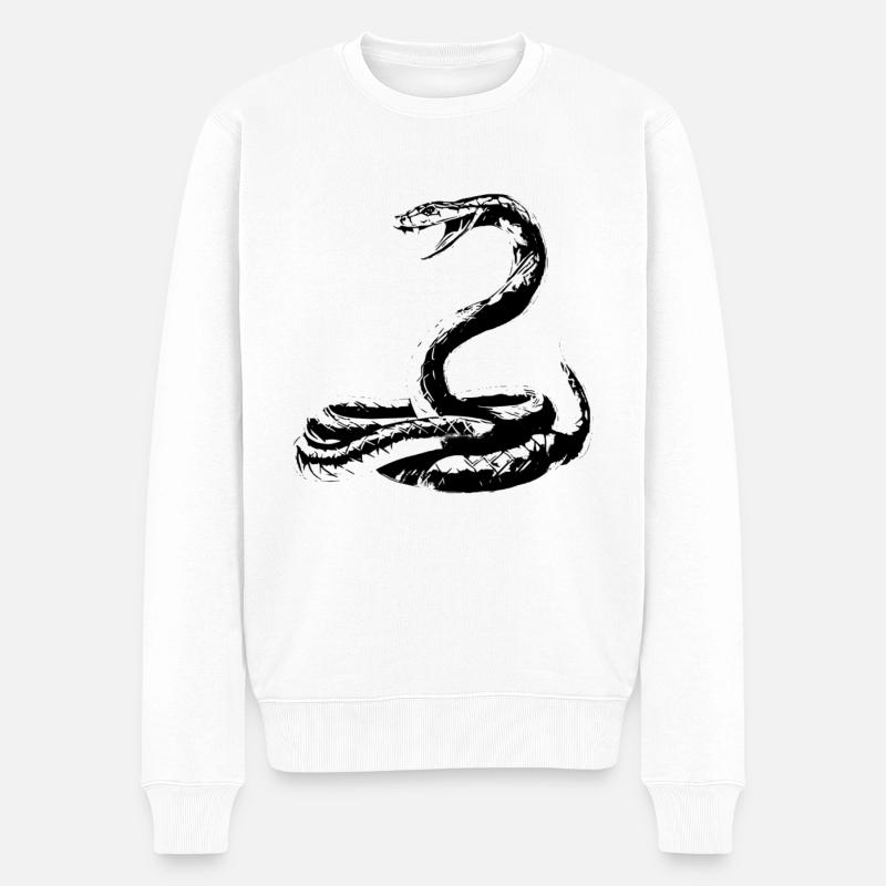 Serpent - Pull Premium bio Homme - blanc